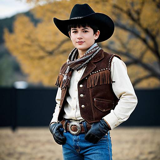 Realistic Cowboy Costume for a Boy