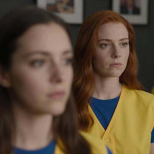 Intense Close-Up Portrait of Two Women