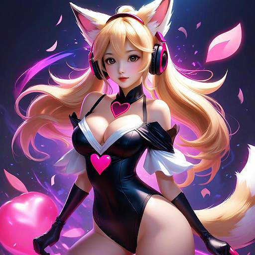 Ahri K/DA Fox Girl Portrait