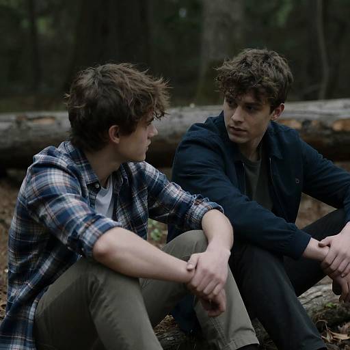 Intense Connection of Friends in Nature