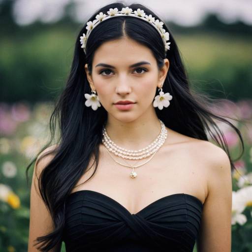 Elegant Solo Portrait with Hair Band