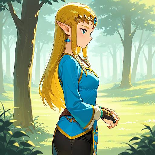 Princess Zelda in Twilight Princess Style