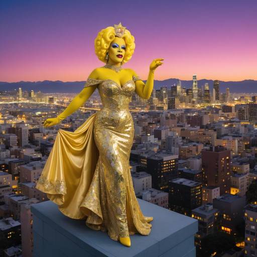 Homer Simpson as Celestial Drag Queen Diva