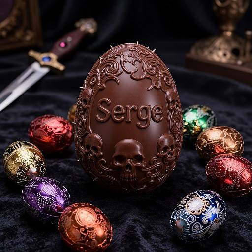 Ultra-Realistic Sinister Chocolate Egg