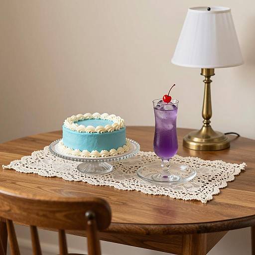 Charming Table Setup with Desserts