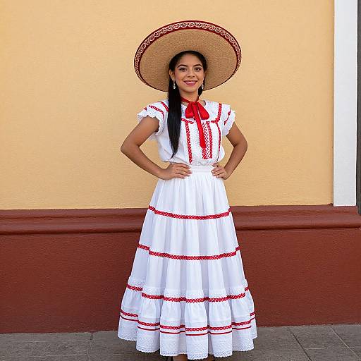 Mexican Girl in Traditional Dress