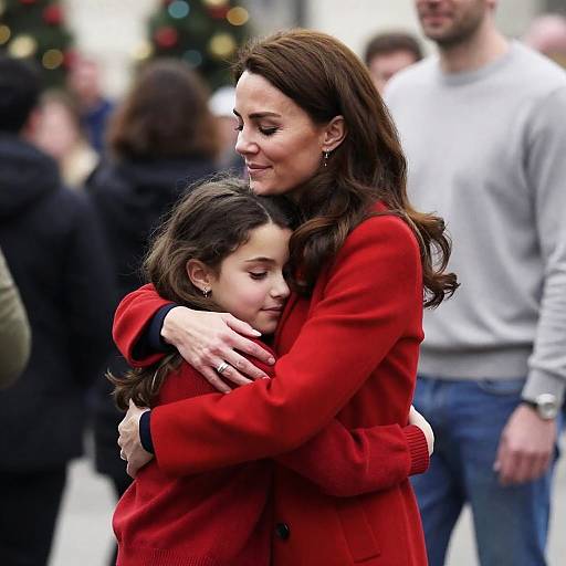 Warm Embrace in a Festive Setting