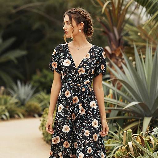 Braided Bun in Botanical Garden