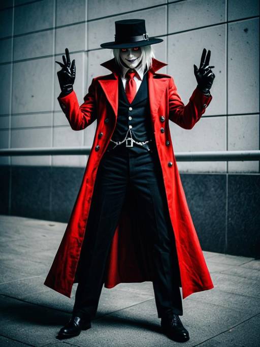 Realistic Alucard Cosplay Photography