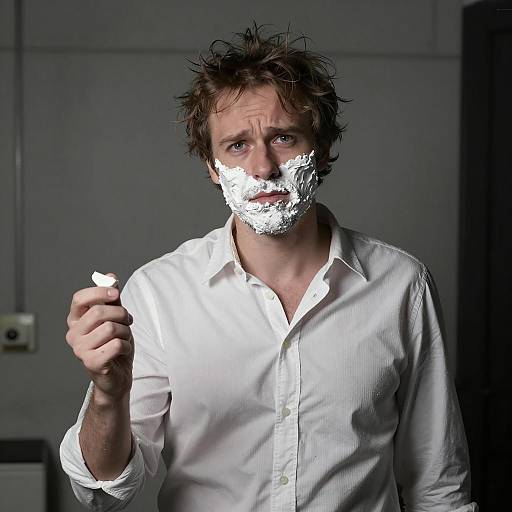 Industrial Portrait of a Confused Man