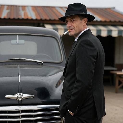 Vintage Portrait of a Confident Gentleman