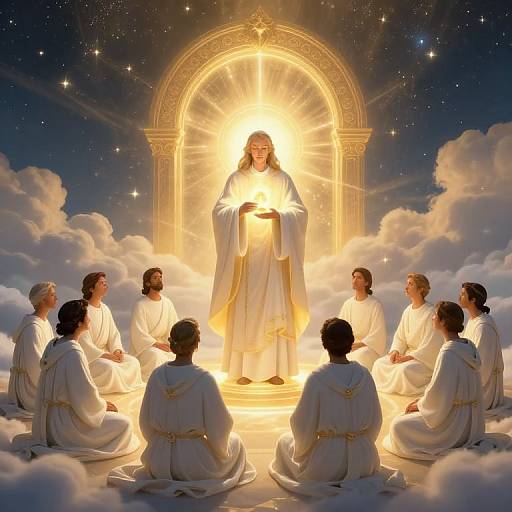 Celestial Priest Offering Glowing Orb