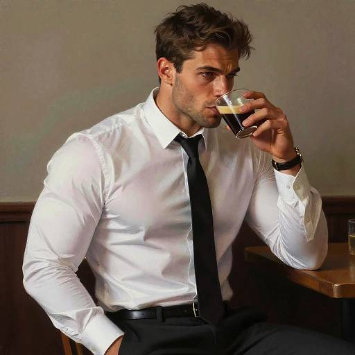 Photorealistic Portrait of Muscular Man