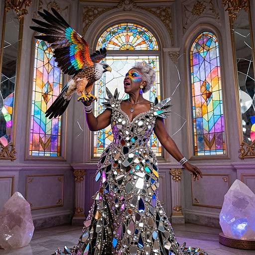 Ethereal African Woman in Baroque Fantasy