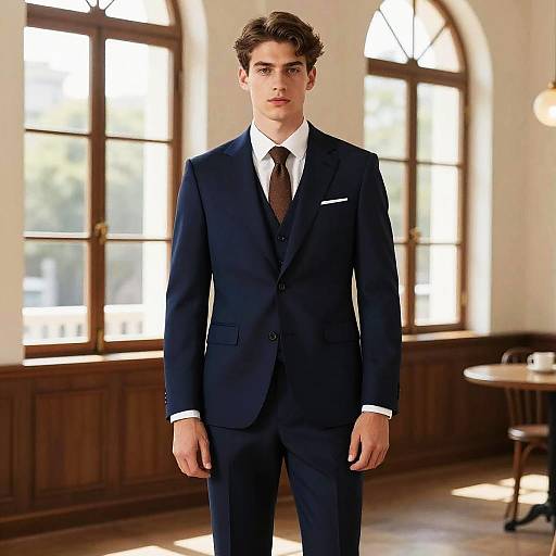 Sophisticated Young Gentleman in Classic Setting