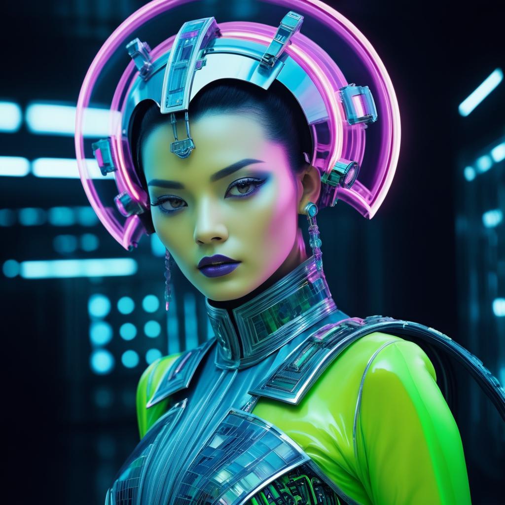 Futuristic Sci-Fi Heroine Portrait