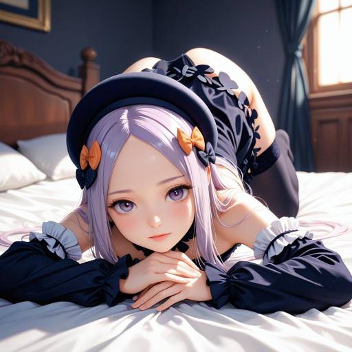 Embarrassed Girl in Soft Moonlight
