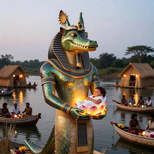 Sobek, Crocodile God of Protection