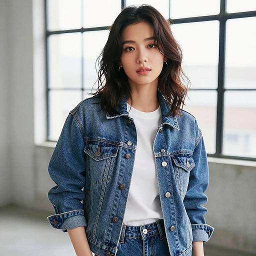 Wavy Blowout Fashion Portrait