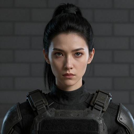 Intense Digital Portrait of a Woman