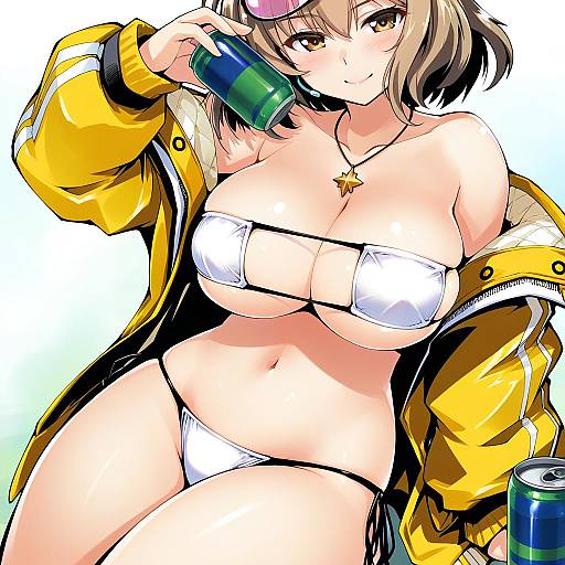 Illustration of Anis (sparkling summer) (nikke), goddess of victory: nikke in the style of Nanaroku (fortress76)