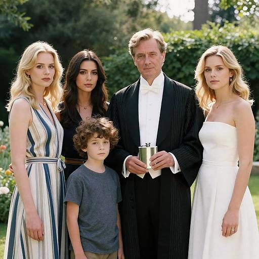 Garden Portrait of Five Individuals