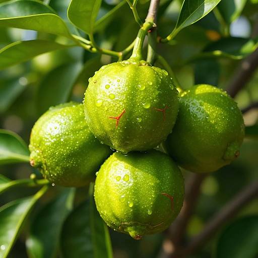Photorealistic Limes Shaped as Jalapeno