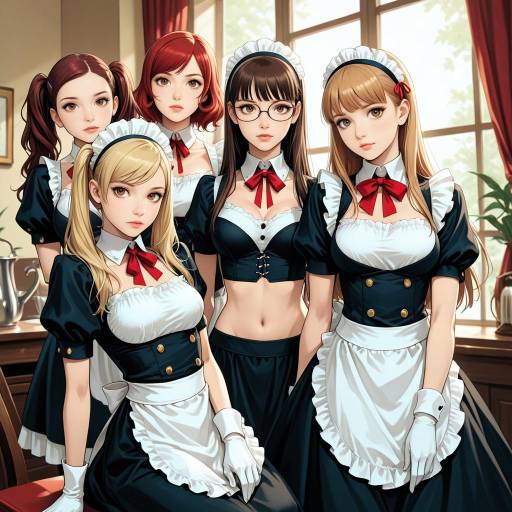 Gathering of Maidens in Uniforms