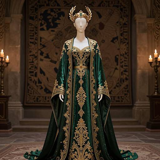 Majestic Mannequin in Ornate Robe