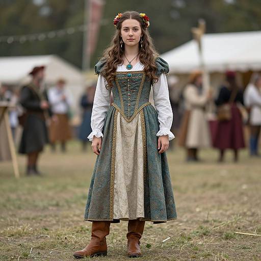 Renaissance Festival Girl in Dress