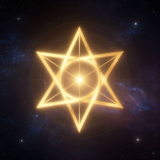 Glowing Merkaba Star Tetrahedron Wallpaper
