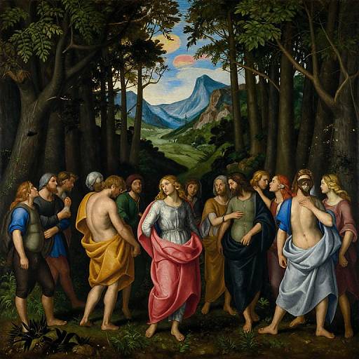 Lorenzetti-Style Forest Journey