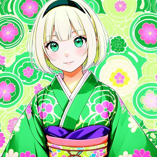 Illustration of Moriyama shiemi, ao no exorcist in the style of Cuteg