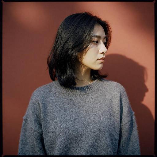 Serious Portrait in Oversized Sweater