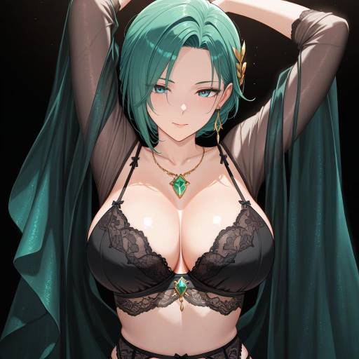 Elegant Solo Pose of Exotic Beauty Elegant Solo Pose of Exotic Beauty
