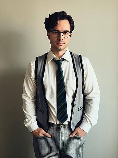 Cinematic Comedic Nerd Costume Photo