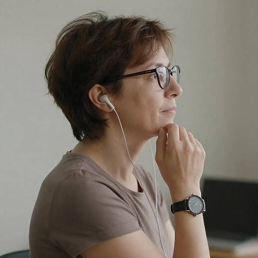 Profile Portrait of a Thoughtful Woman