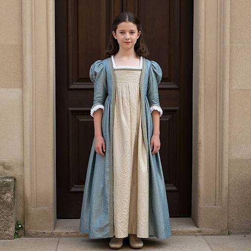 Young Girl in Historical Dress