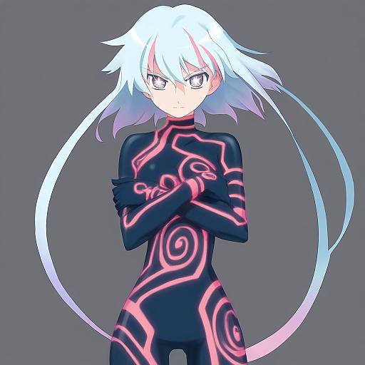 Illustration of Antispiral nia, tengen toppa gurren lagann in the style of Na-ga