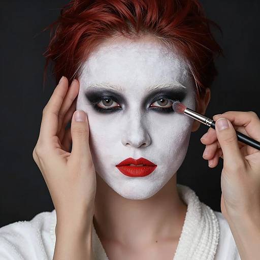 Dramatic Makeup Close-Up Photography