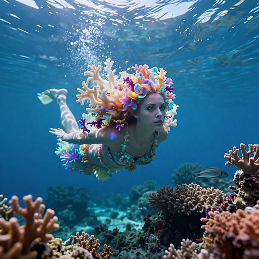 Enchanted Underwater Realm Portrait