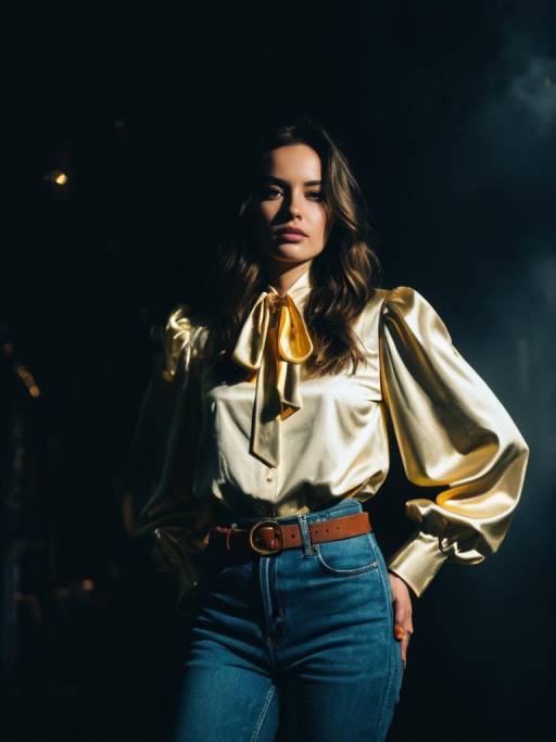 Stylish Woman in Casual Chic Attire