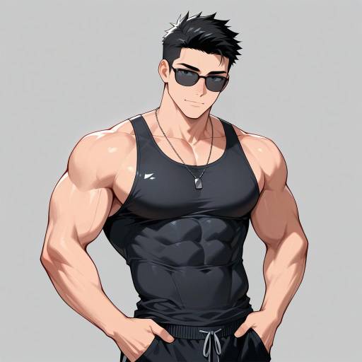 Confident Muscular Male Portrait Confident Muscular Male Portrait