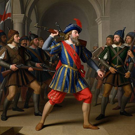 17th Century Warrior with Modern Weapon