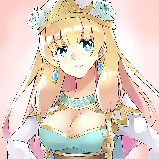 Illustration of Gunnthra (fire emblem), fire emblem in the style of Deetamu