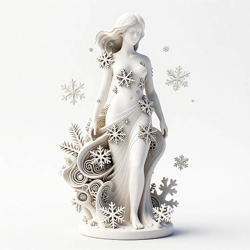 Barbara Hepworth Style 3D Sculpture