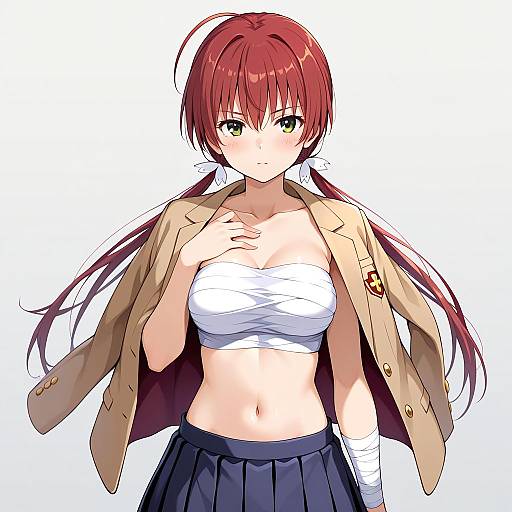 Illustration of Musujime awaki, toaru majutsu no index in the style of Saeki sora