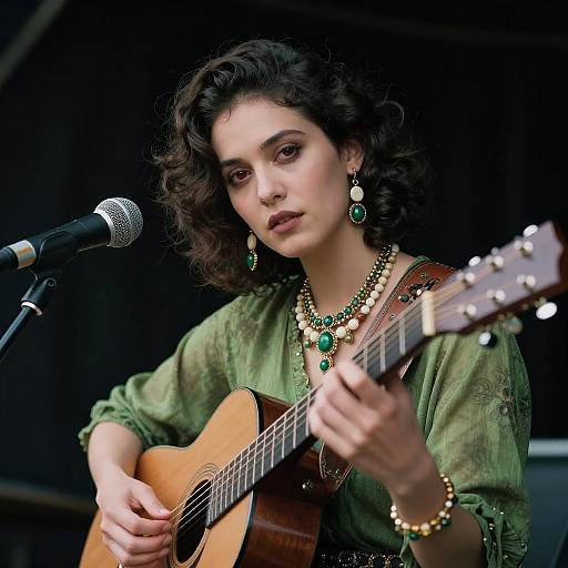 Elegant Performance Under Atmospheric Lighting