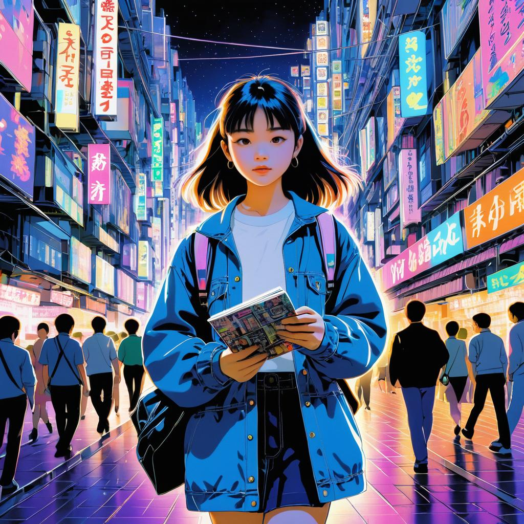 Urban Neon Dreams: A Manga Adventure