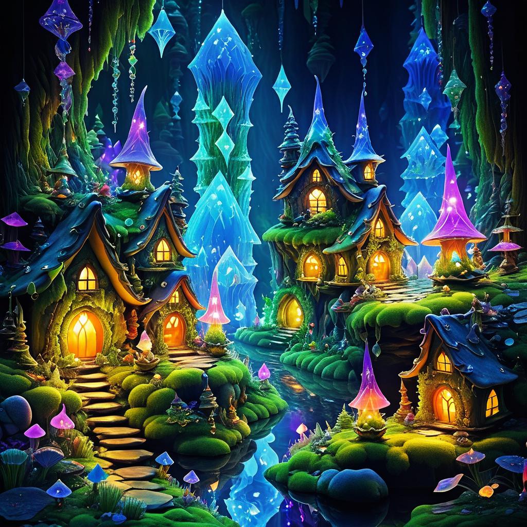 Whimsical Gnomes in a Crystal Wonderland